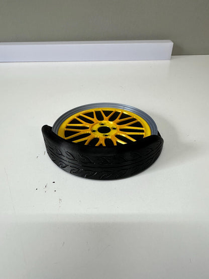 Posavasos racing 4 unidades BBS style rims, ruedas estilo bbs. Soporte incluido